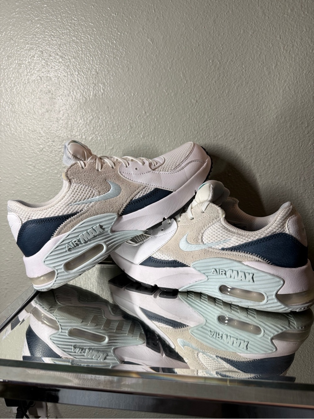 Nike Air Max Excee White Light Blue Navy Women’s Size 8 CD5432-131